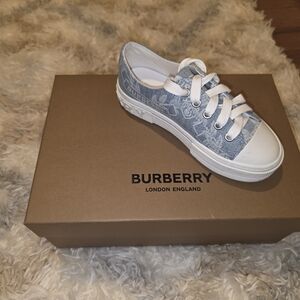 Burberry Kids Blue Sneakers